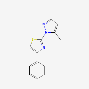 2-(3,5-Dimethyl-1H-pyrazol-1-yl)-4-phenyl-1,3-thiazole