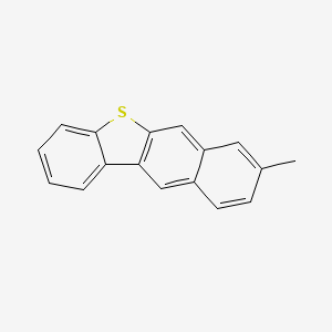 molecular formula C17H12S B1617098 Benzo[b]naphtho[2,3-d]thiophene, 8-methyl- CAS No. 24964-07-6