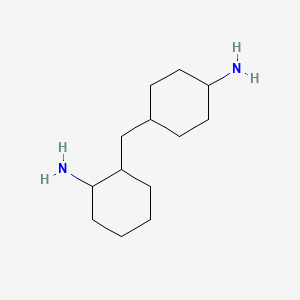 molecular formula C13H26N2 B1617104 Cyclohexanamine, 2-[(4-aminocyclohexyl)methyl]- CAS No. 24650-10-0