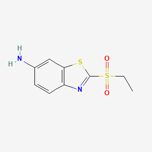 molecular formula C9H10N2O2S2 B1617109 2-(Ethylsulphonyl)benzothiazol-6-amine CAS No. 55919-37-4