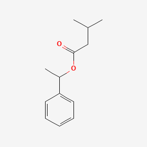 Butanoic acid, 3-methyl-, 1-phenylethyl ester