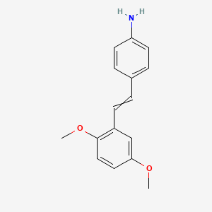 4-[2-(2,5-Dimethoxyphenyl)ethenyl]aniline