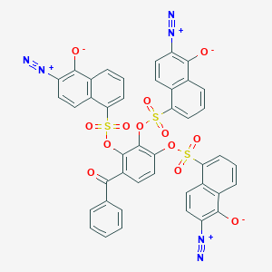B1617144 1-Naphthalenesulfonic acid, 6-diazo-5,6-dihydro-5-oxo-, 4-benzoyl-1,2,3-benzenetriyl ester CAS No. 5610-94-6
