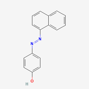 molecular formula C16H12N2O B1617150 p-(1-Naphthylazo)phenol CAS No. 6370-47-4