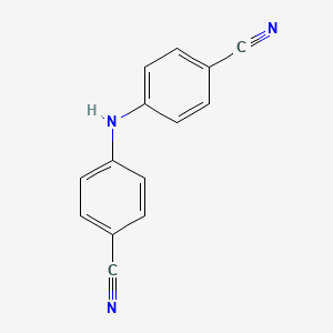 molecular formula C14H9N3 B1617175 4,4'-Iminobisbenzonitrile CAS No. 36602-05-8