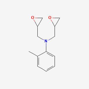molecular formula C13H17NO2 B1617181 2-methyl-N,N-bis(oxiran-2-ylmethyl)aniline CAS No. 40027-50-7