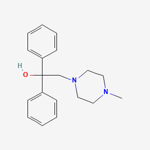 molecular formula C19H24N2O B1617182 2-(4-Methylpiperazin-1-yl)-1,1-diphenylethanol CAS No. 21579-78-2