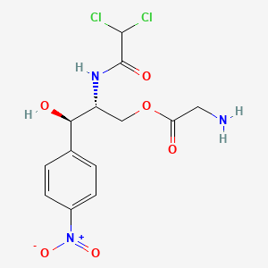 2-[(dichloroacetyl)amino]-3-hydroxy-3-(4-nitrophenyl)propyl [R-(R*,R*)]-aminoacetate