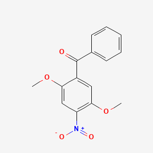 molecular formula C15H13NO5 B1617205 Methanone, (2,5-dimethoxy-4-nitrophenyl)phenyl- CAS No. 68556-19-4