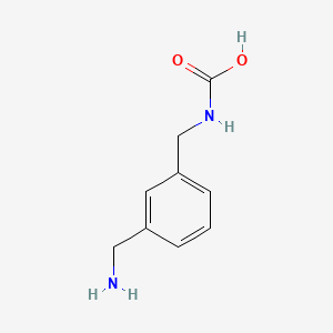 molecular formula C9H12N2O2 B1617216 Carbamic acid, [[3-(aminomethyl)phenyl]methyl]- CAS No. 52235-55-9