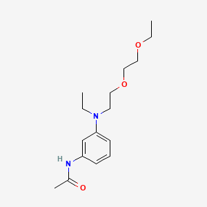 molecular formula C16H26N2O3 B1617218 Acetamide, N-[3-[[2-(2-ethoxyethoxy)ethyl]ethylamino]phenyl]- CAS No. 67338-58-3