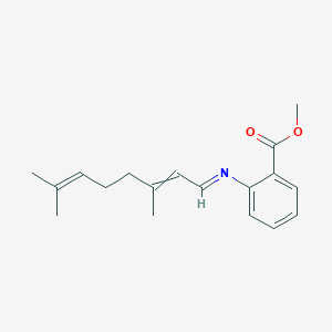 Benzoic acid, 2-[(3,7-dimethyl-2,6-octadien-1-ylidene)amino]-, methyl ester