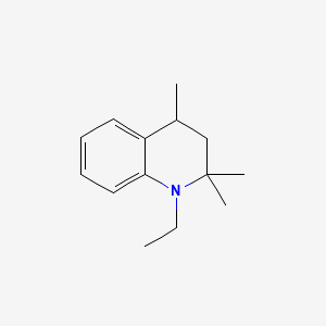 molecular formula C14H21N B1617227 Quinoline, 1-ethyl-1,2,3,4-tetrahydro-2,2,4-trimethyl- CAS No. 5109-95-5