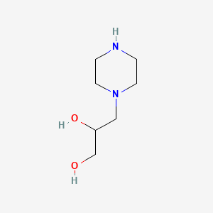 molecular formula C7H16N2O2 B1617240 3-(Piperazin-1-yl)propane-1,2-diol CAS No. 7483-59-2