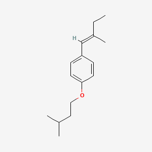 molecular formula C16H24O B1617241 1-(2-Methyl-1-butenyl)-4-(3-methylbutoxy)benzene CAS No. 68921-99-3