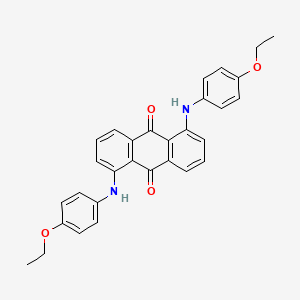 molecular formula C30H26N2O4 B1617247 9,10-Anthracenedione, 1,5-bis[(4-ethoxyphenyl)amino]- CAS No. 70714-73-7