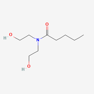 molecular formula C9H19NO3 B1617248 N,N-bis(2-hydroxyethyl)pentanamide CAS No. 70942-03-9