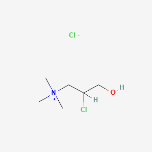 molecular formula C6H15Cl2NO B1617249 (2-Chloro-3-hydroxypropyl)trimethylammonium chloride CAS No. 25364-86-7
