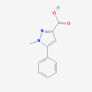 molecular formula C11H10N2O2 B161725 1-Methyl-5-phenyl-1H-pyrazole-3-carboxylic acid CAS No. 10199-53-8