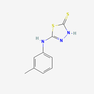 molecular formula C9H9N3S2 B1617250 5-m-Tolylamino-[1,3,4]thiadiazole-2-thiol CAS No. 52494-32-3