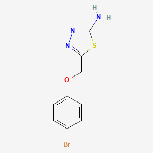 molecular formula C9H8BrN3OS B1617251 5-((4-Bromophenoxy)methyl)-1,3,4-thiadiazol-2-amine CAS No. 299441-95-5