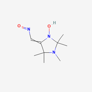 molecular formula C9H17N3O2 B1617254 1-Hydroxy-2,2,3,4,4-pentamethyl-5-(nitrosomethylidene)imidazolidine CAS No. 70183-45-8