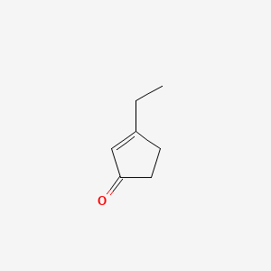 molecular formula C7H10O B1617259 3-ethylcyclopent-2-en-1-one CAS No. 5682-69-9