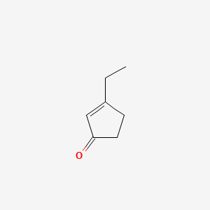 molecular formula C7H10O B1617259 2-Cyclopenten-1-one, 3-ethyl- CAS No. 5682-69-9