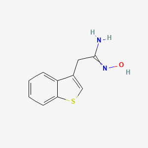 2-(1-Benzothiophen-3-YL)-N-hydroxyethanimidamide