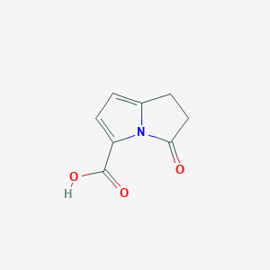 molecular formula C8H7NO3 B161728 3-Oxo-2,3-dihydro-1H-pyrrolizine-5-carboxylic acid CAS No. 132114-55-7
