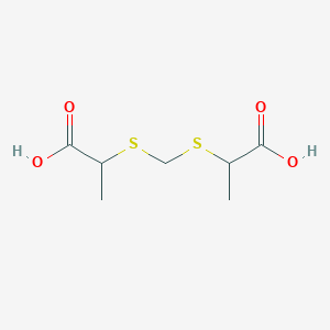 2-({[(1-Carboxyethyl)sulfanyl]methyl}sulfanyl)propanoic acid