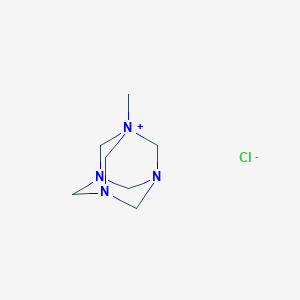 molecular formula C7H15ClN4 B1617288 1-Methyl-3,5,7-triaza-1-azoniaadamantane chloride CAS No. 76902-90-4