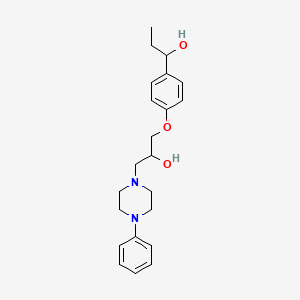 1-(4-(alpha-Hydroxypropyl)phenoxy)-3-(4-phenylpiperazinyl)propan-2-ol