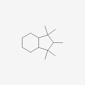 molecular formula C14H26 B1617303 1H-Indene, octahydro-1,1,2,3,3-pentamethyl- CAS No. 33704-60-8