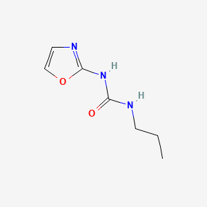molecular formula C7H11N3O2 B1617309 Urea, 1-(2-oxazolyl)-3-propyl- CAS No. 35629-45-9