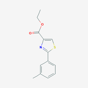 molecular formula C13H13NO2S B161731 Ethyl 2-m-tolylthiazole-4-carboxylate CAS No. 132089-33-9