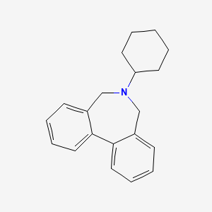 molecular formula C20H23N B1617323 6-Cyclohexyl-5,7-dihydrobenzo[d][2]benzazepine CAS No. 63918-68-3