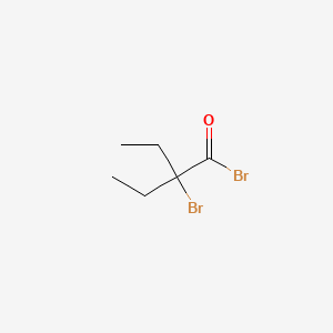 molecular formula C6H10Br2O B1617327 2-Bromo-2-ethylbutyryl bromide CAS No. 26074-53-3