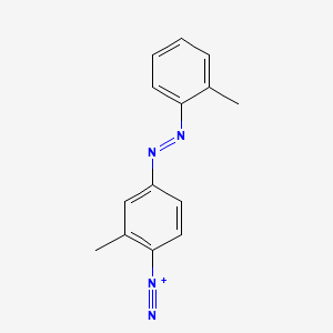 Benzenediazonium, 2-methyl-4-((2-methylphenyl)azo)-
