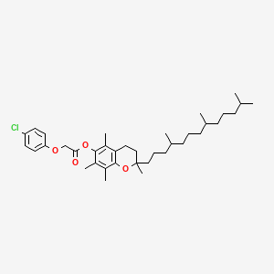molecular formula C37H55ClO4 B1617338 Tocofenoxate CAS No. 61343-44-0