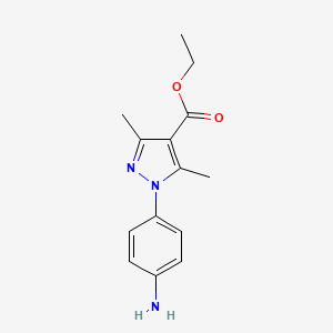 ethyl 1-(4-aminophenyl)-3,5-dimethyl-1H-pyrazole-4-carboxylate