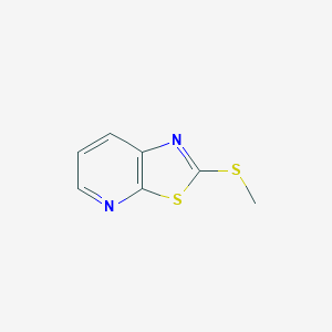 molecular formula C7H6N2S2 B1617360 2-(Methylthio)thiazolo[5,4-b]pyridine CAS No. 57135-10-1