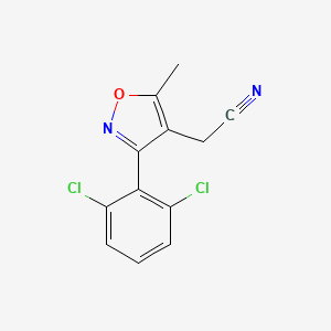 molecular formula C12H8Cl2N2O B1617366 2-(3-(2,6-Dichlorophenyl)-5-methylisoxazol-4-yl)acetonitrile CAS No. 519056-44-1