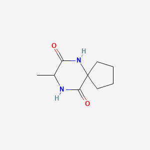 molecular formula C9H14N2O2 B1617367 8-甲基-6,9-二氮杂螺[4.5]癸烷-7,10-二酮 CAS No. 107447-22-3