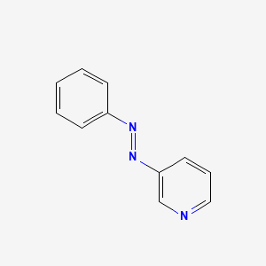 molecular formula C11H9N3 B1617373 Pyridine, 3-(phenylazo)- CAS No. 2569-55-3