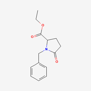 molecular formula C14H17NO3 B1617374 Ethyl 1-benzyl-5-oxopyrrolidine-2-carboxylate CAS No. 942603-46-5