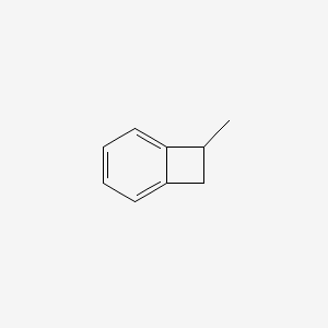 molecular formula C9H10 B1617378 7-Methylbicyclo[4.2.0]octa-1,3,5-triene CAS No. 55337-80-9