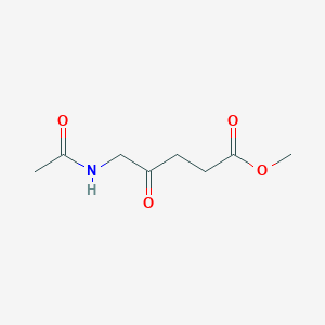 molecular formula C8H13NO4 B1617379 Methyl 5-(acetylamino)-4-oxopentanoate CAS No. 93393-93-2