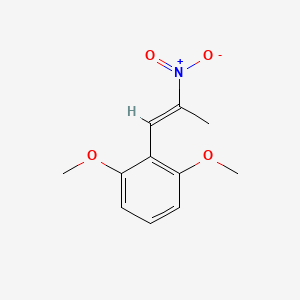molecular formula C11H13NO4 B1617382 1,3-Dimethoxy-2-(2-nitroprop-1-en-1-yl)benzene CAS No. 78904-44-6