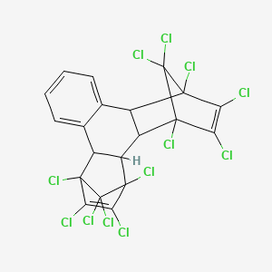 molecular formula C20H8Cl12 B1617392 1,4:5,8-Dimethanotriphenylene, 1,2,3,4,5,6,7,8,13,13,14,14-dodecachloro-1,4,4a,4b,5,8,8a,12b-octahydro- CAS No. 5696-92-4